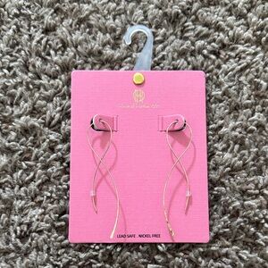House of Harlow 1960 Gold Twist Drop Earrings